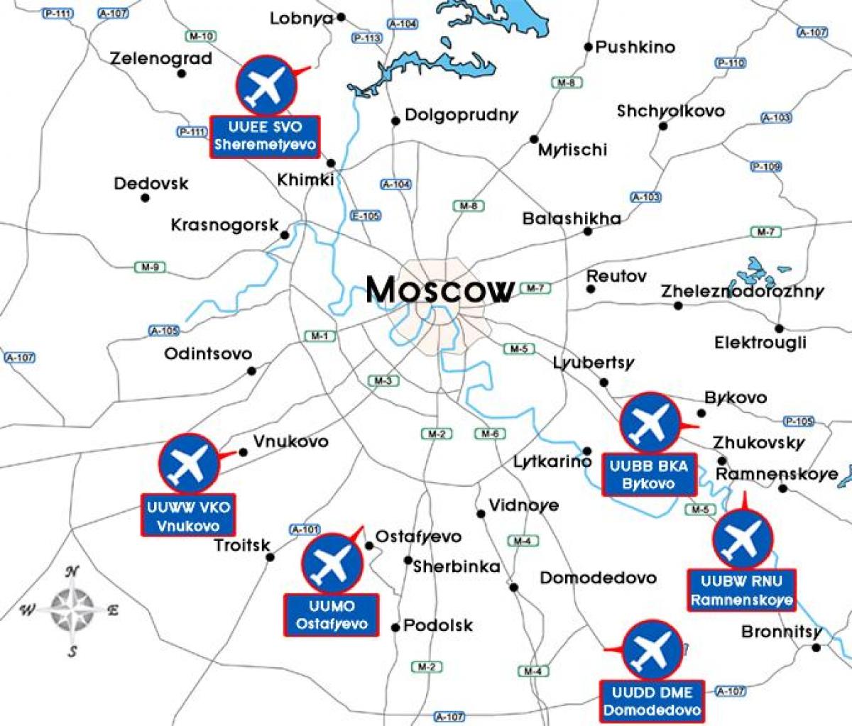 Moskva flyplass kart over terminalen