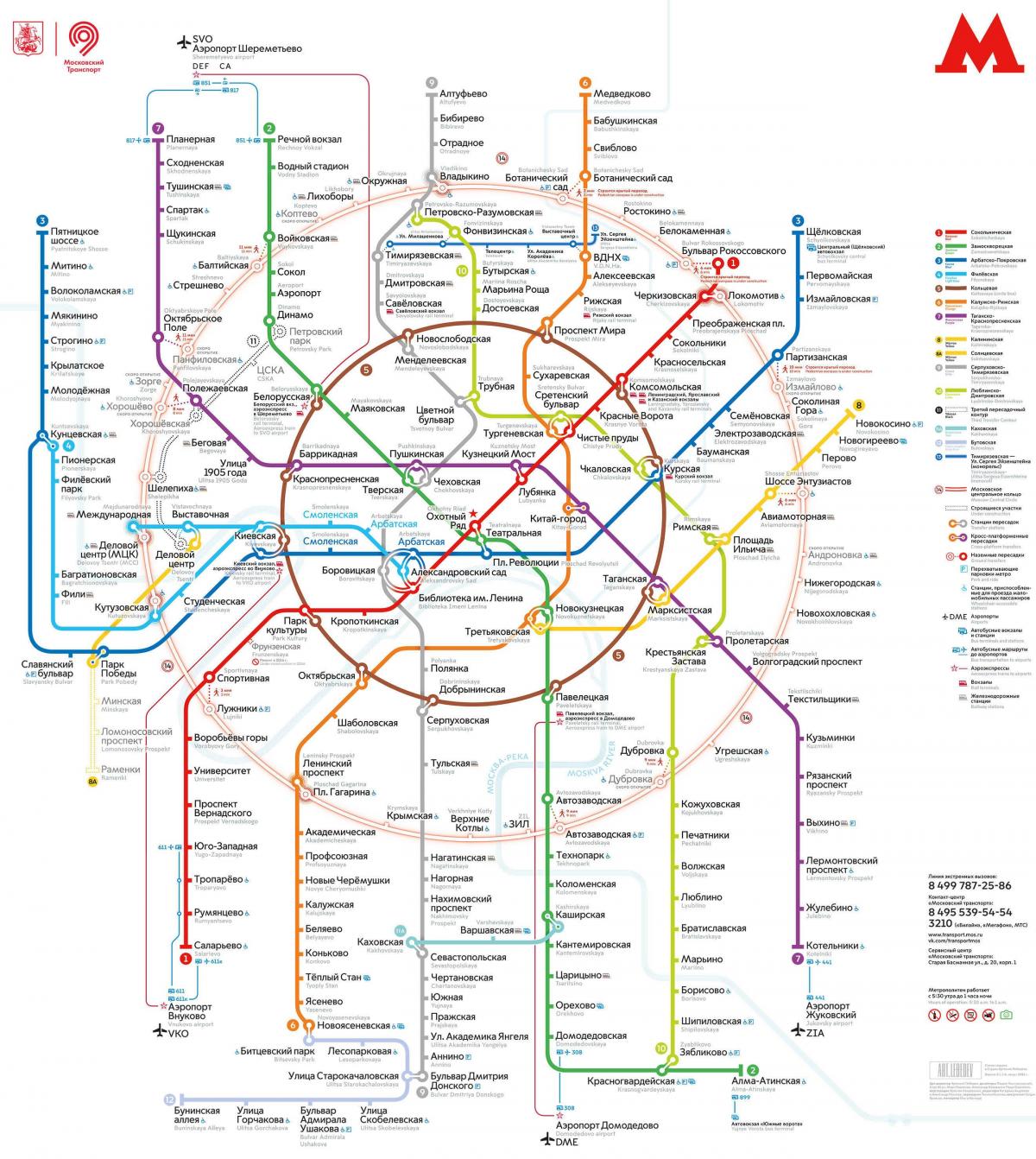 Moskva transport kart