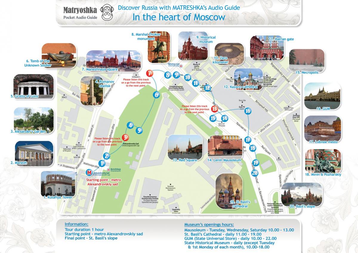 Moskva reise kart
