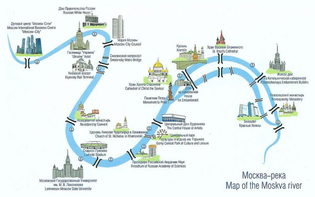Moskva-elven på kartet