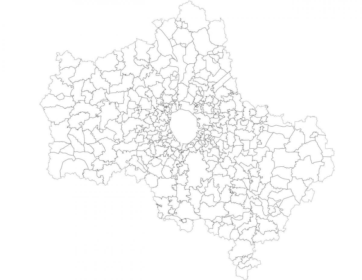 Moskva kommunene kart