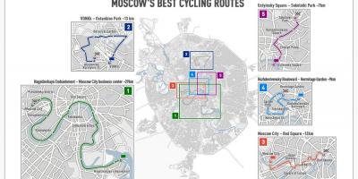 Moskva-sykkel kart