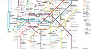 T-banen i Moskva kart
