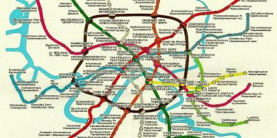 Kart av Moskva-tog