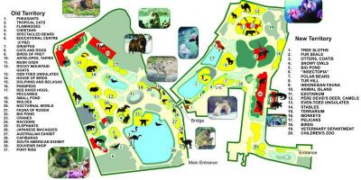 Kart av Moskva zoologiske hage